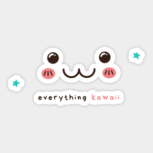 Cute Kawaii face Sticker